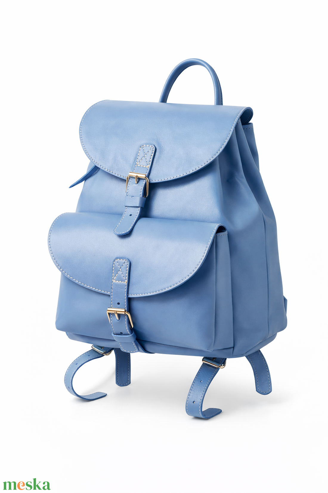 Pici világoskék hátizsák  - táska & tok - hátizsák - hátizsák - Meska.hu