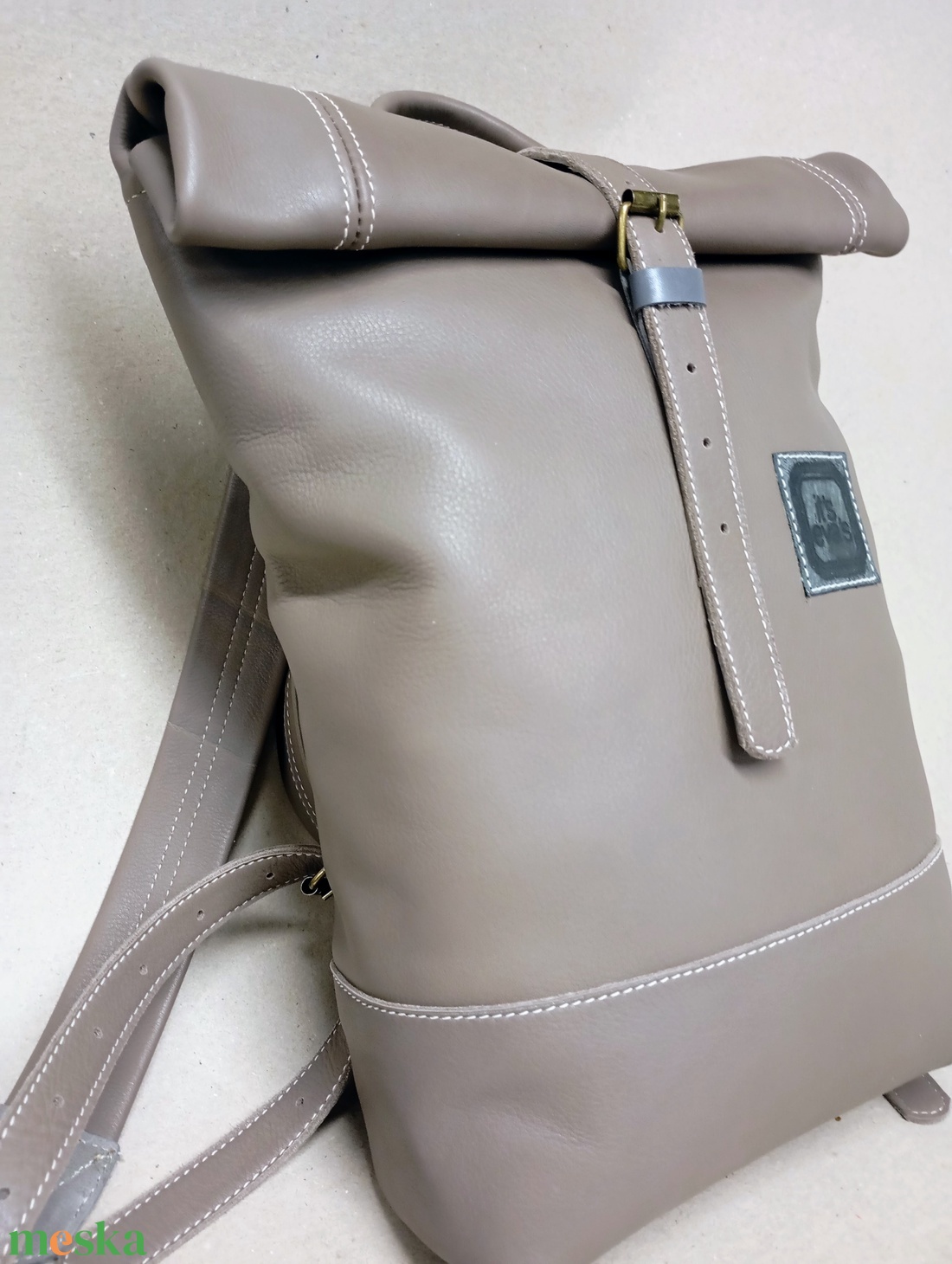 Csini futár hátizsák nem csak futároknak_drapp - játék & sport - sport és kikapcsolódás - kerékpározás - biciklis táska - Meska.hu