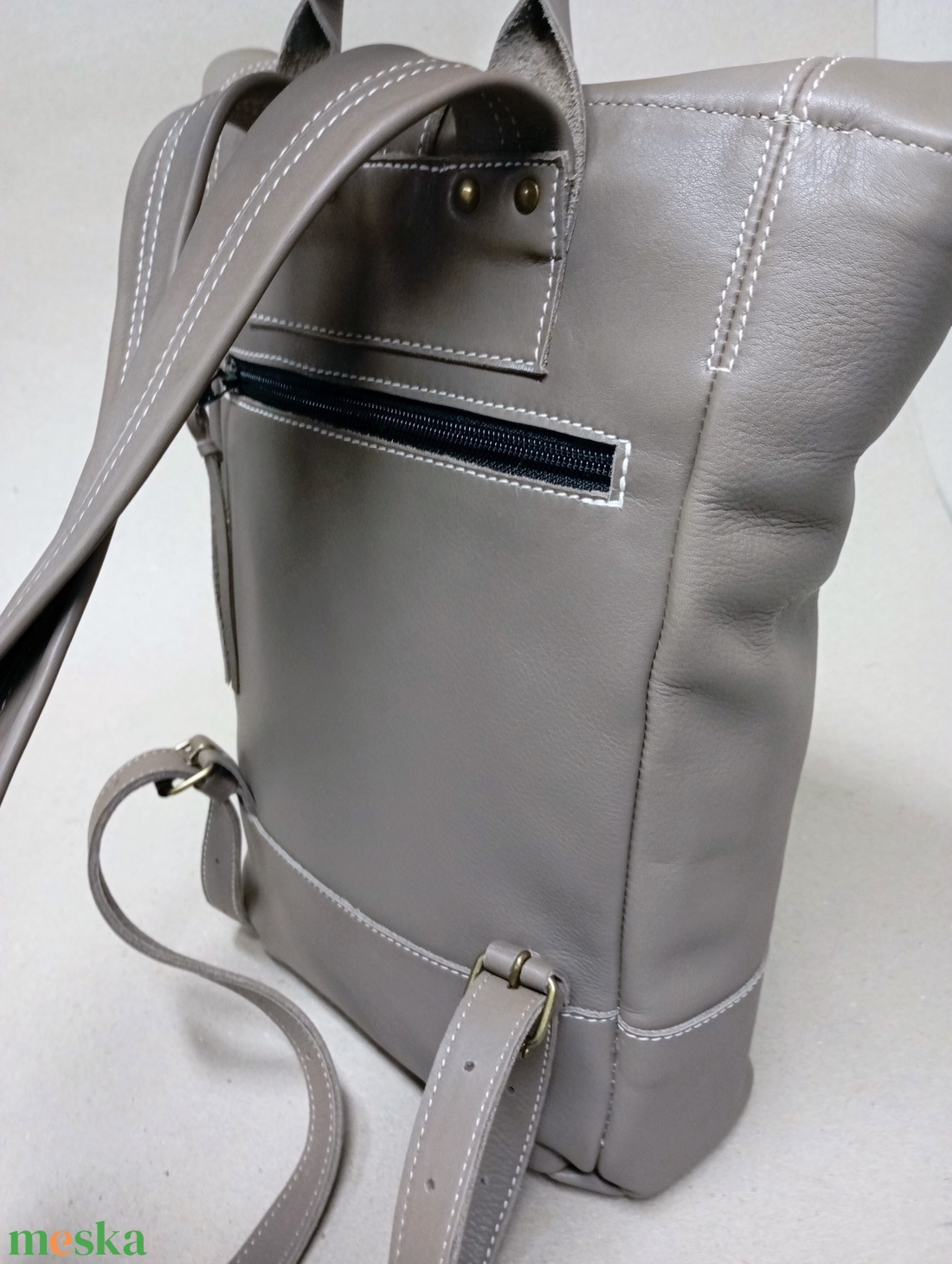 Csini futár hátizsák nem csak futároknak_drapp - játék & sport - sport és kikapcsolódás - kerékpározás - biciklis táska - Meska.hu