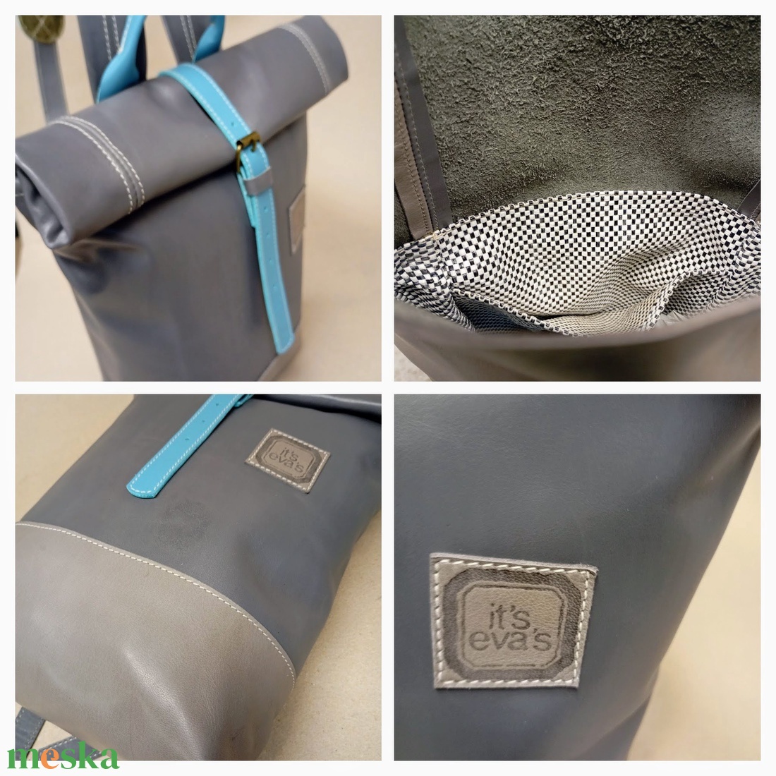 Csini futár hátizsák nem csak futároknak_szürke - játék & sport - sport és kikapcsolódás - kerékpározás - biciklis táska - Meska.hu