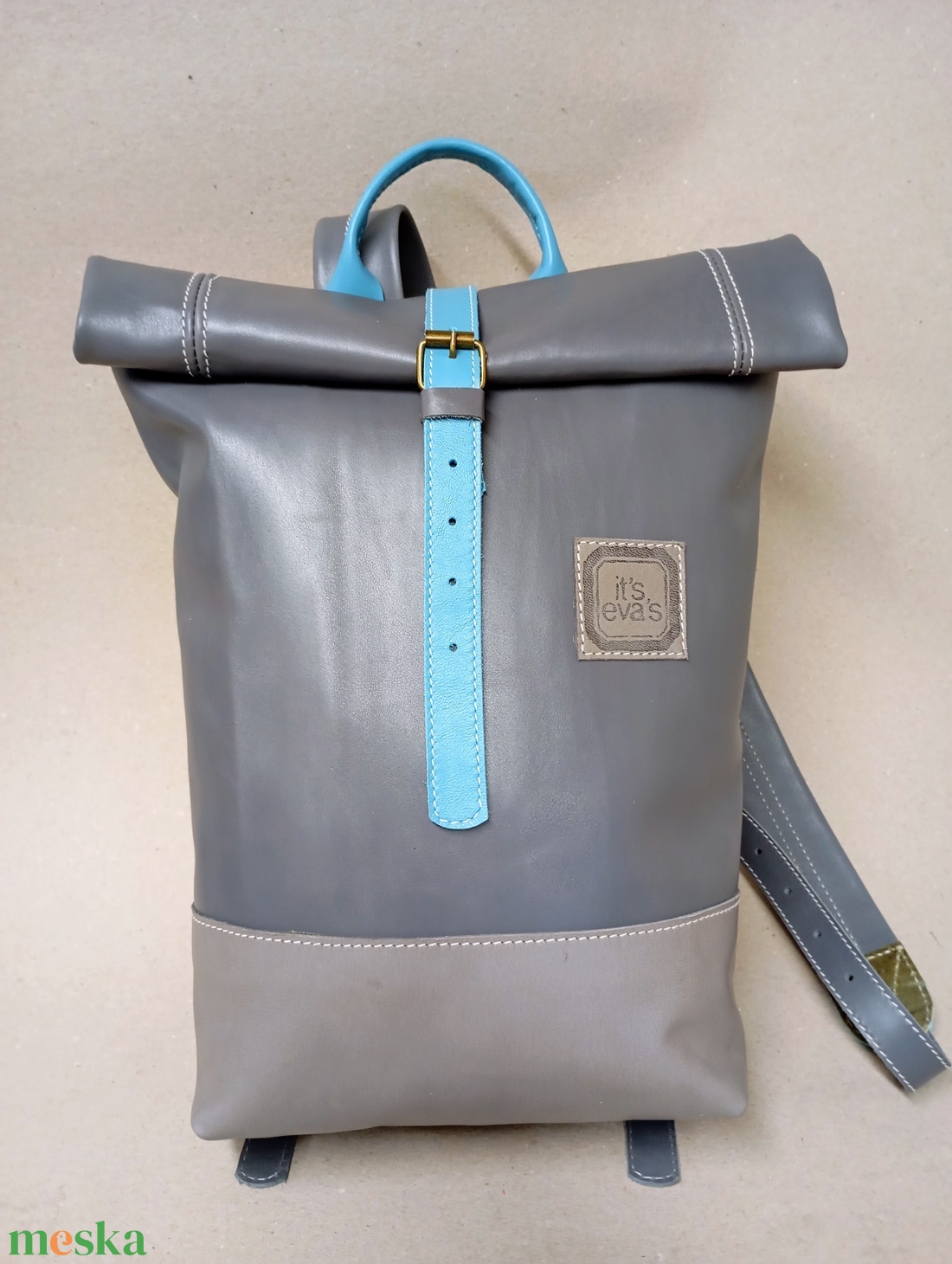 Csini futár hátizsák nem csak futároknak_szürke - játék & sport - sport és kikapcsolódás - kerékpározás - biciklis táska - Meska.hu