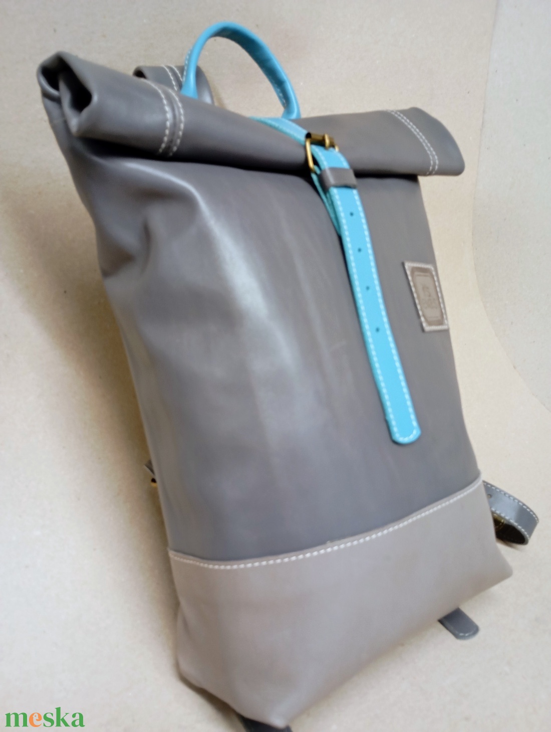 Csini futár hátizsák nem csak futároknak_szürke - játék & sport - sport és kikapcsolódás - kerékpározás - biciklis táska - Meska.hu