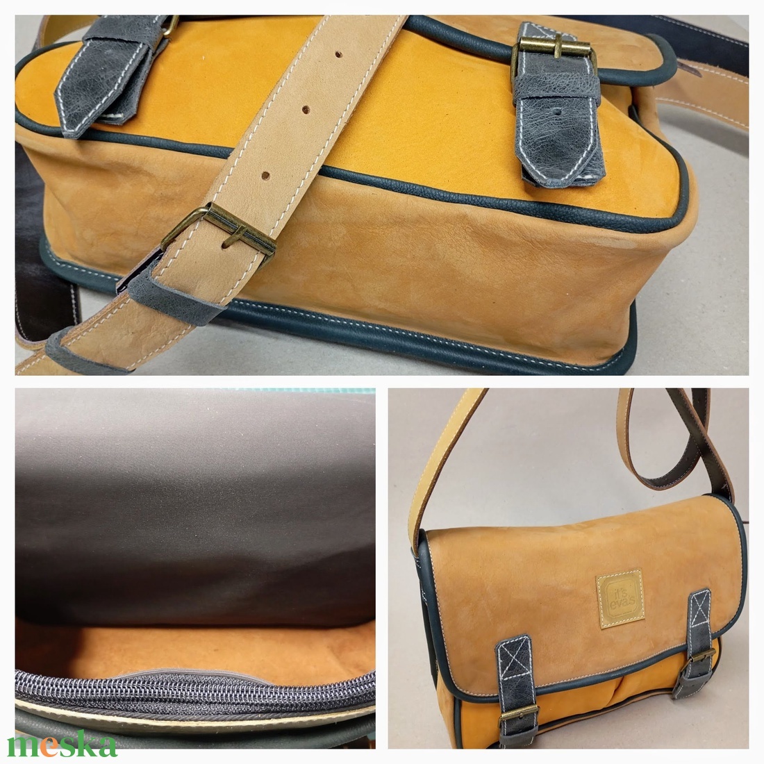 Kisebb kapkodó táska akár bringázni_sárgák - táska & tok - kézitáska & válltáska - vállon átvethető táska - Meska.hu