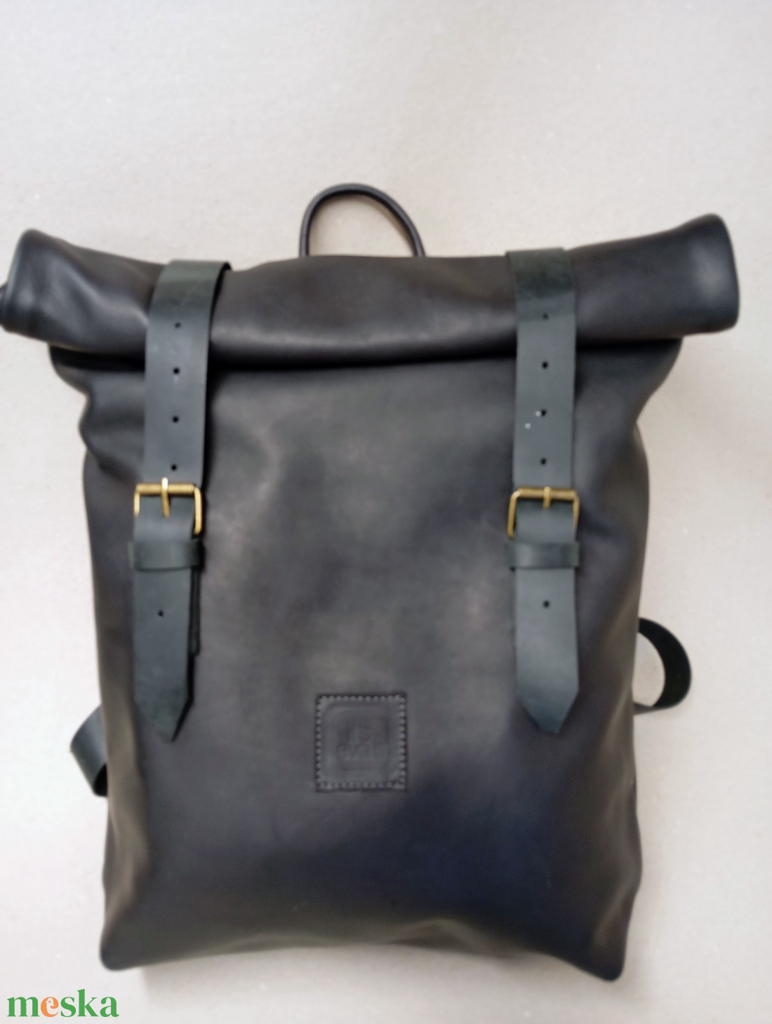 Roll top hátizsák_fekete - játék & sport - sport és kikapcsolódás - kerékpározás - biciklis táska - Meska.hu