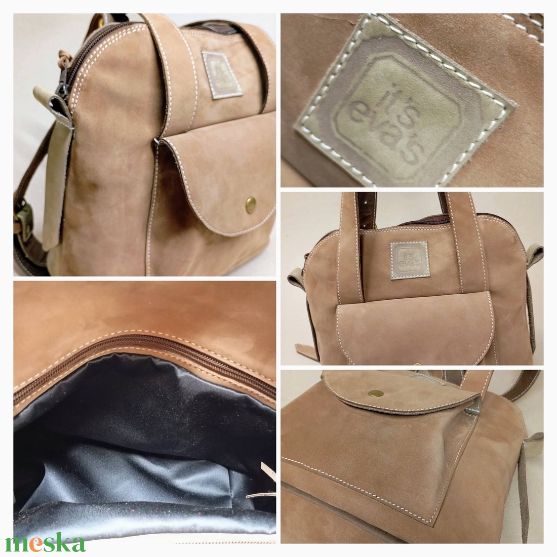 Háti/váll táska_mogyoró - táska & tok - variálható táska - Meska.hu