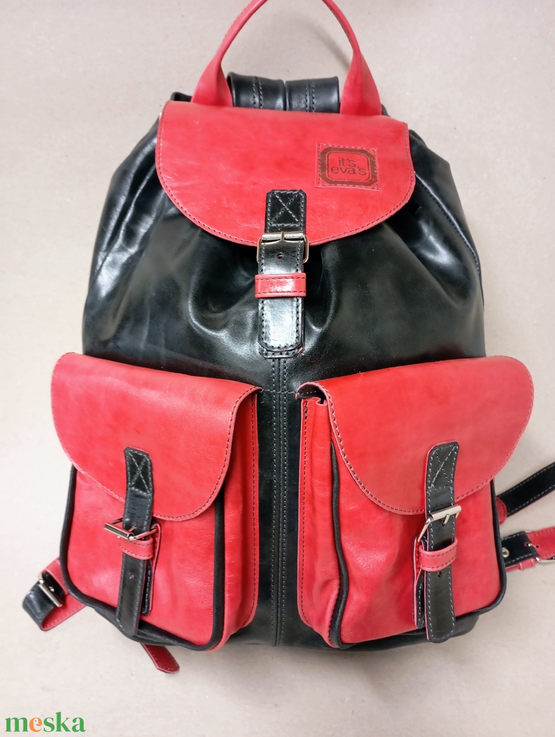 Klasszikus hátizsák_ szines/3 - táska & tok - hátizsák - hátizsák - Meska.hu