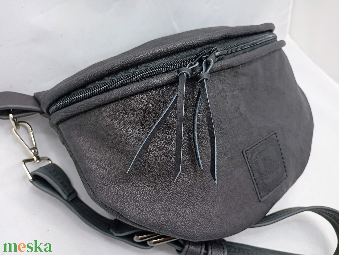 Övtáska - matt fekete_1 - táska & tok - övtáska - Meska.hu