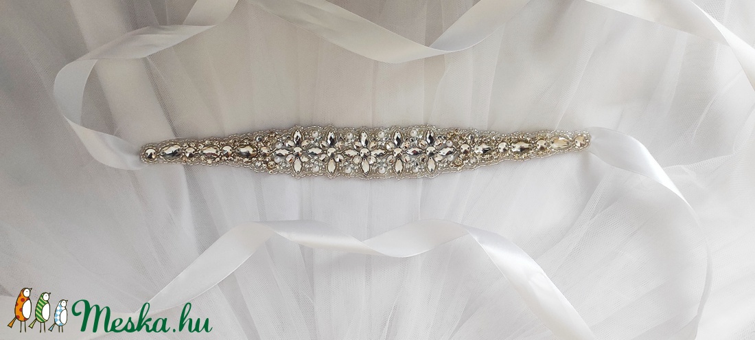 Menyasszonyi öv - esküvő - kiegészítők - öv & pánt - Meska.hu