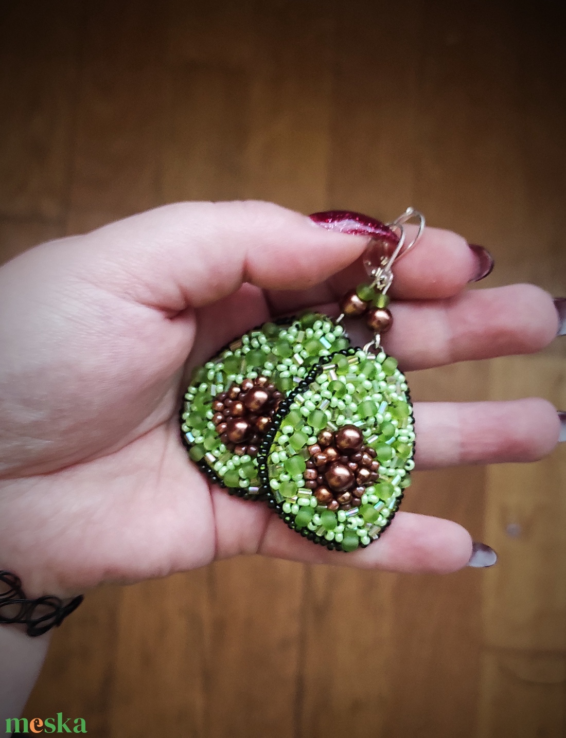 Avocado bohókás fülbevaló - ékszer - fülbevaló - lógó fülbevaló - Meska.hu Avocado bohókás fülbevaló - ékszer - fülbevaló - lógó fülbevaló - Meska.hu