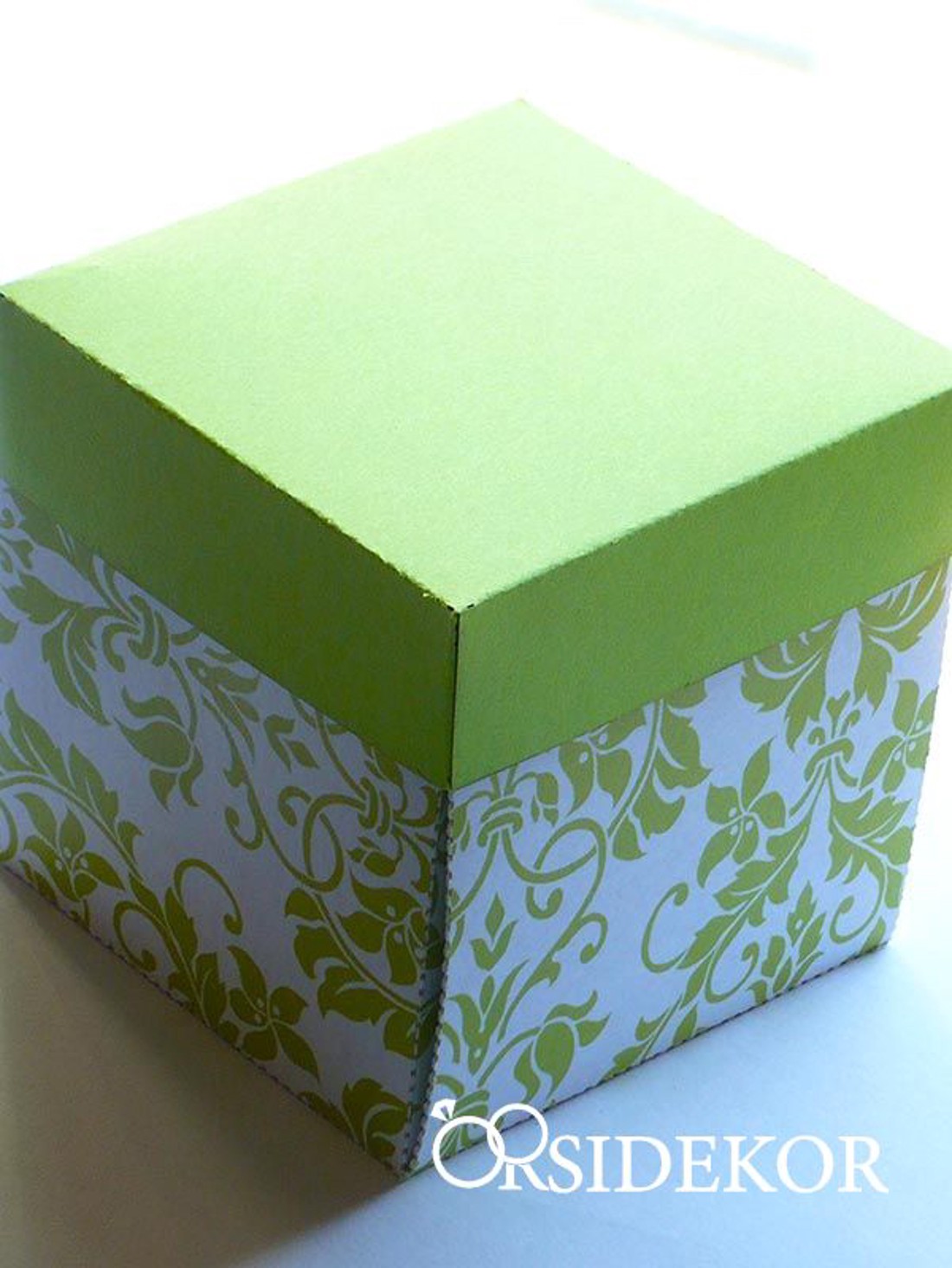 Dobozos esküvői meghívó színes, mintás grafikával, 7x7 cm - esküvő - meghívó & kártya - meghívó - Meska.hu