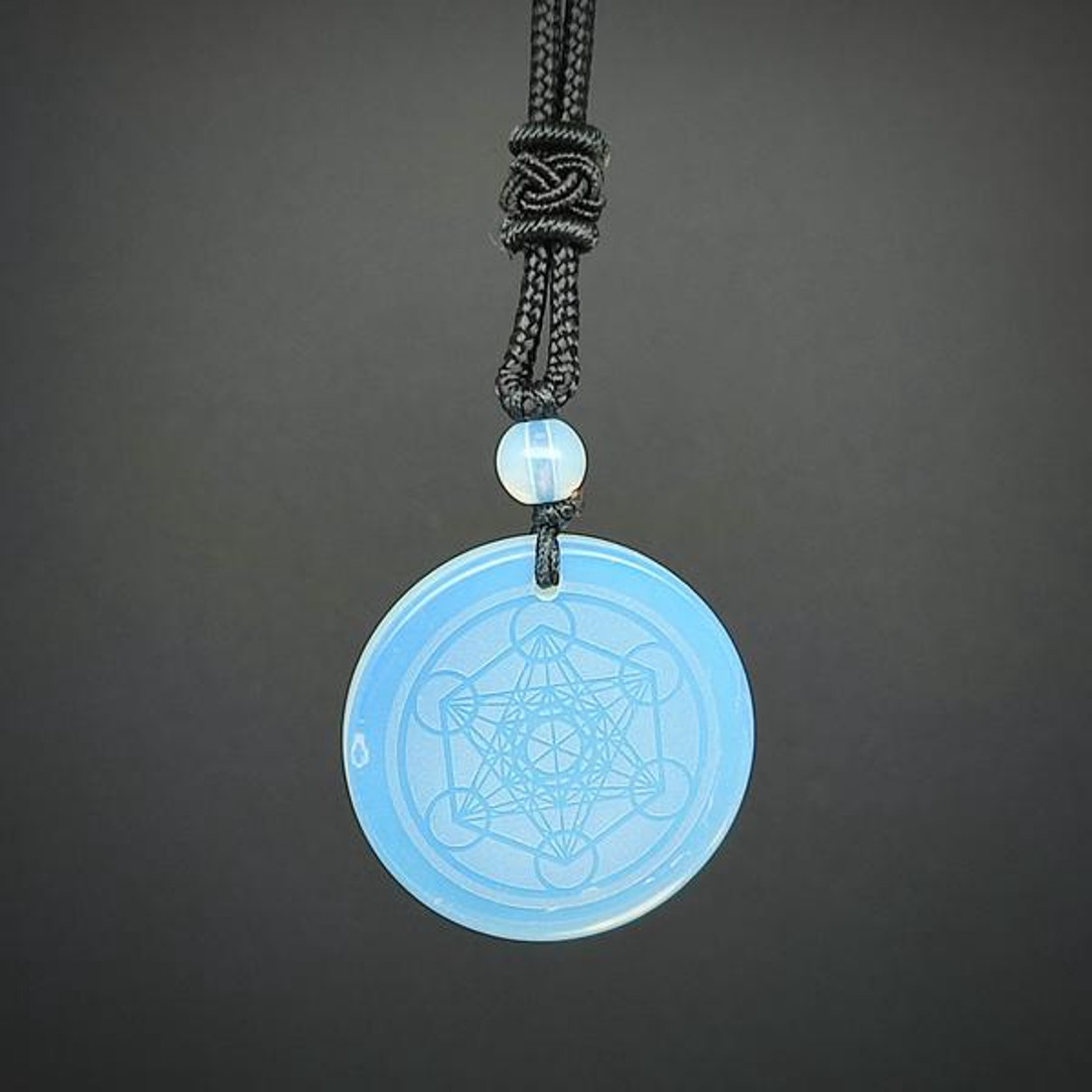 Kör metatron opalit medál zsinóron 3,5cm - ékszer - nyaklánc - medál - Meska.hu Kör metatron opalit medál zsinóron 3,5cm - ékszer - nyaklánc - medál - Meska.hu