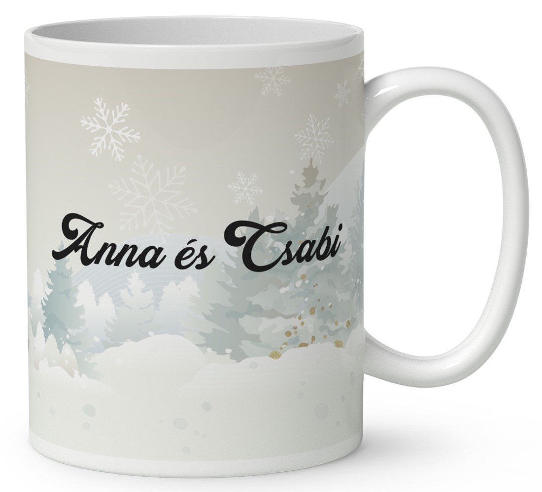 Névvel kérhető - Cuki Karácsonyi capybara pár mintás bögre - otthon & életmód - konyhafelszerelés, tálalás - tálalás - bögre & csésze - Meska.hu