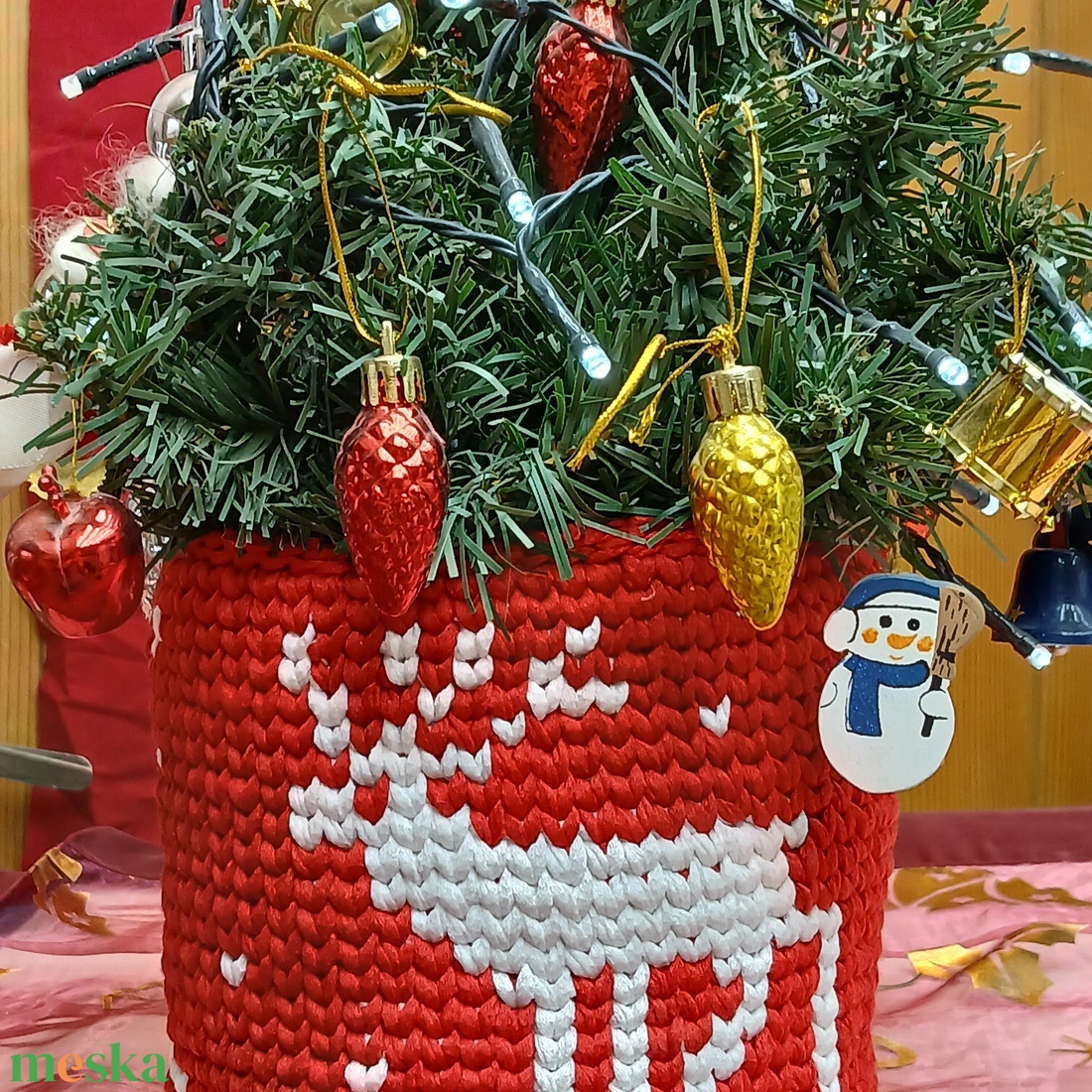 Szarvas tárolókosár/kaspó - otthon & életmód - tárolás & rendszerezés - tárolókosár - Meska.hu