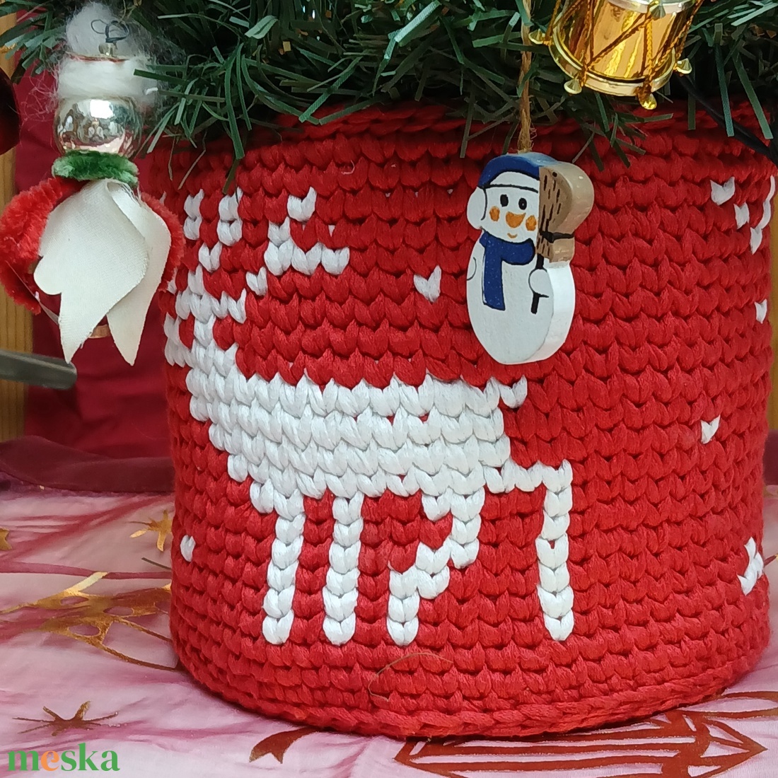 Szarvas tárolókosár/kaspó - otthon & életmód - tárolás & rendszerezés - tárolókosár - Meska.hu