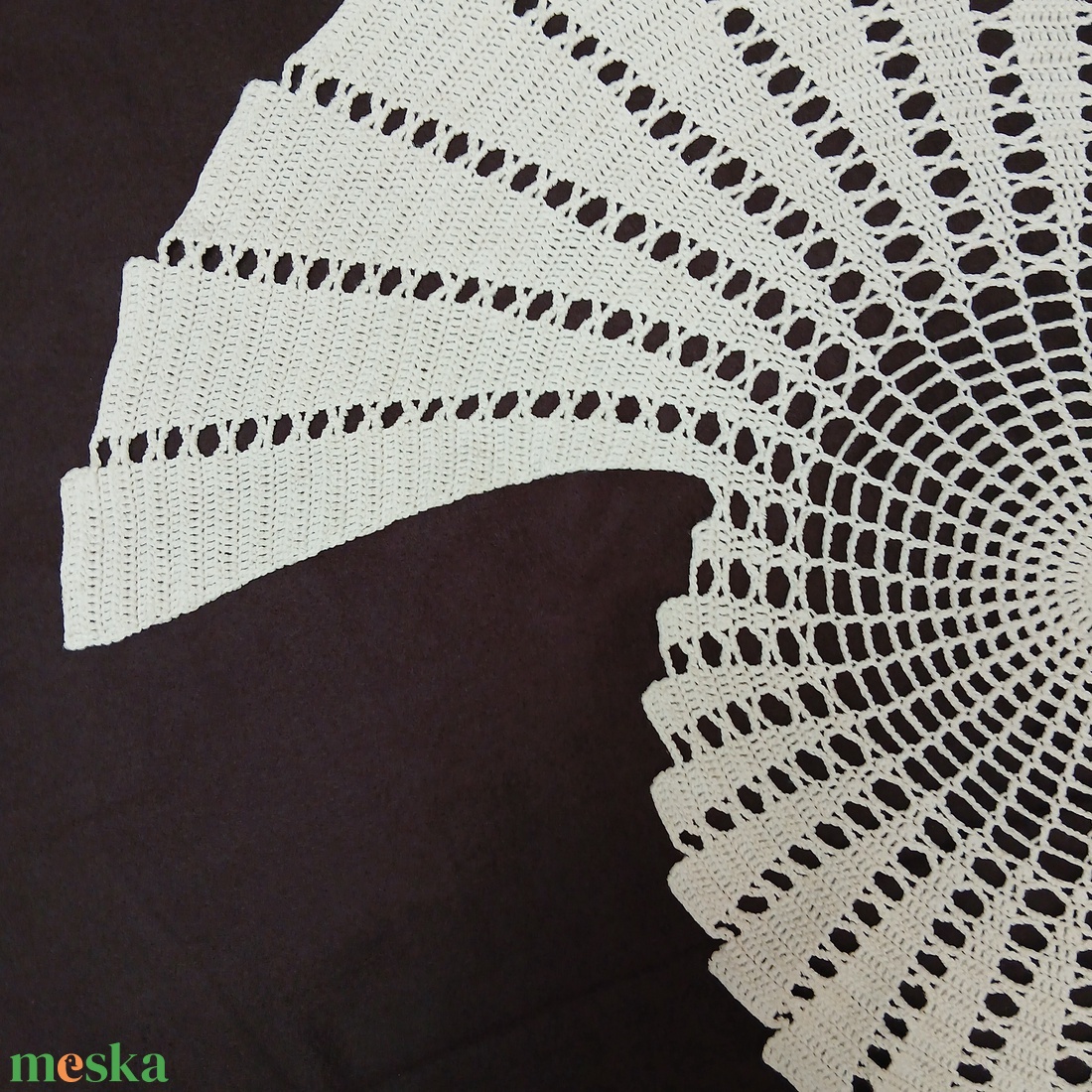 'Kagyló' terítő - otthon & életmód - dekoráció - asztal és polc dekoráció - horgolt & csipketerítő - Meska.hu