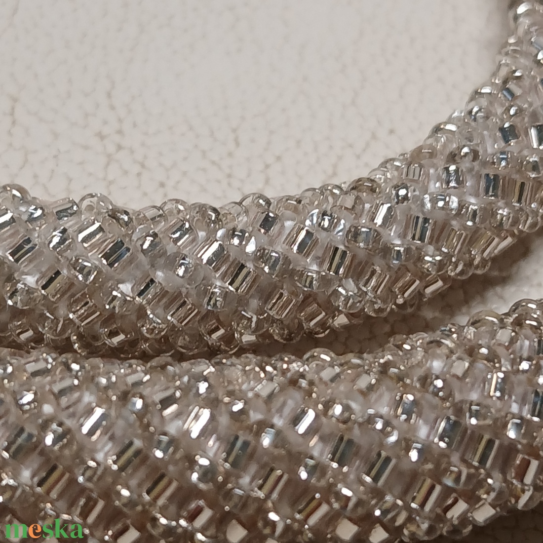 'Jégkirálynő' gyöngy ékszerszett - esküvő - ékszer - ékszerszett - Meska.hu