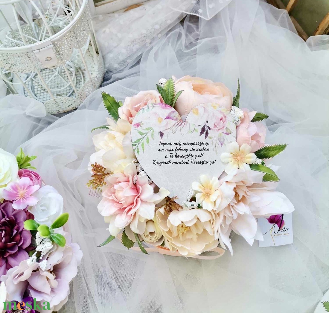 Keresztanya köszöntő ajándék, szülököszöntő szett_ esküvői ajándék  - esküvő - emlék & ajándék - köszönőajándék - Meska.hu