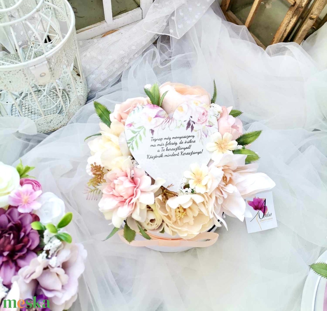 Keresztanya köszöntő ajándék, szülököszöntő szett_ esküvői ajándék  - esküvő - emlék & ajándék - köszönőajándék - Meska.hu