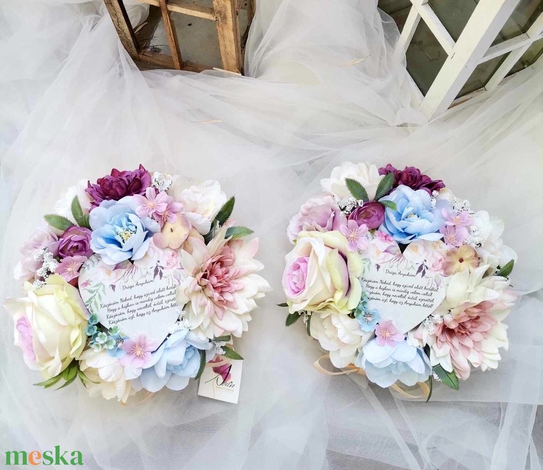 Szülőköszöntő ajándék szett (pasztell_kék_közepes boxok) Valami kék  - esküvő - emlék & ajándék - köszönőajándék - Meska.hu