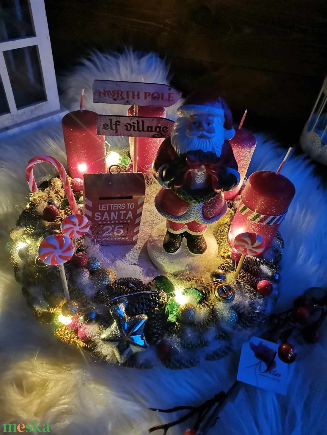 Mikulás Télapó adventi koszorú, világító adventi dísz - karácsony - adventi díszek - adventi koszorú - Meska.hu Mikulás Télapó adventi koszorú, világító adventi dísz - karácsony - adventi díszek - adventi koszorú - Meska.hu