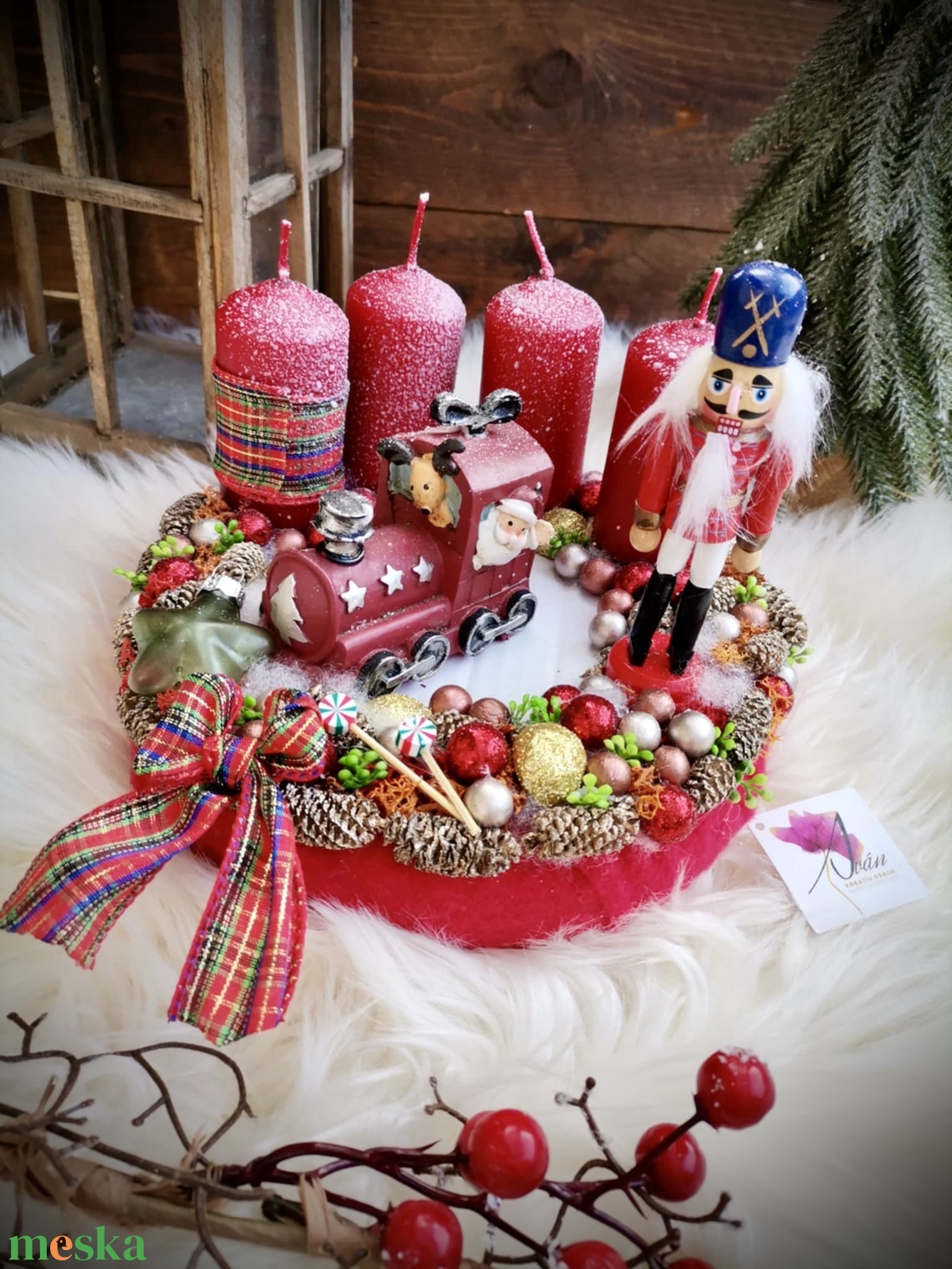 Diótörő adventi koszorú_mozdony, vonat adventi koszorú - karácsony - adventi díszek - adventi koszorú - Meska.hu Diótörő adventi koszorú_mozdony, vonat adventi koszorú - karácsony - adventi díszek - adventi koszorú - Meska.hu