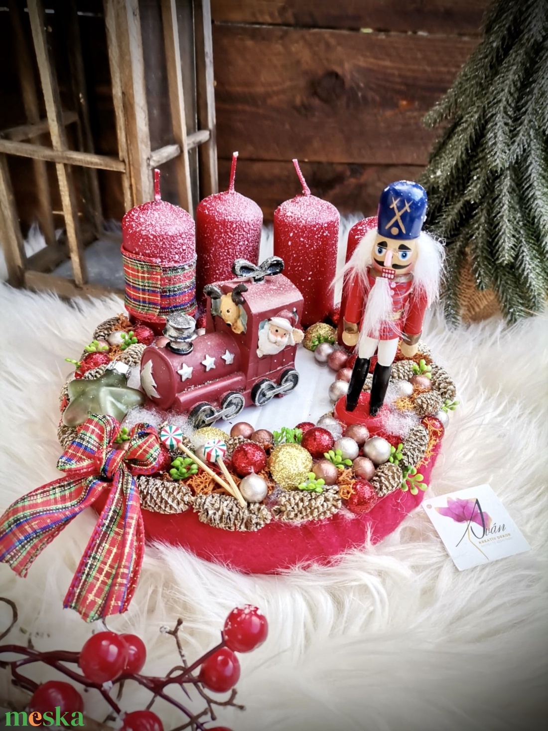 Diótörő adventi koszorú_mozdony, vonat adventi koszorú - karácsony - adventi díszek - adventi koszorú - Meska.hu Diótörő adventi koszorú_mozdony, vonat adventi koszorú - karácsony - adventi díszek - adventi koszorú - Meska.hu