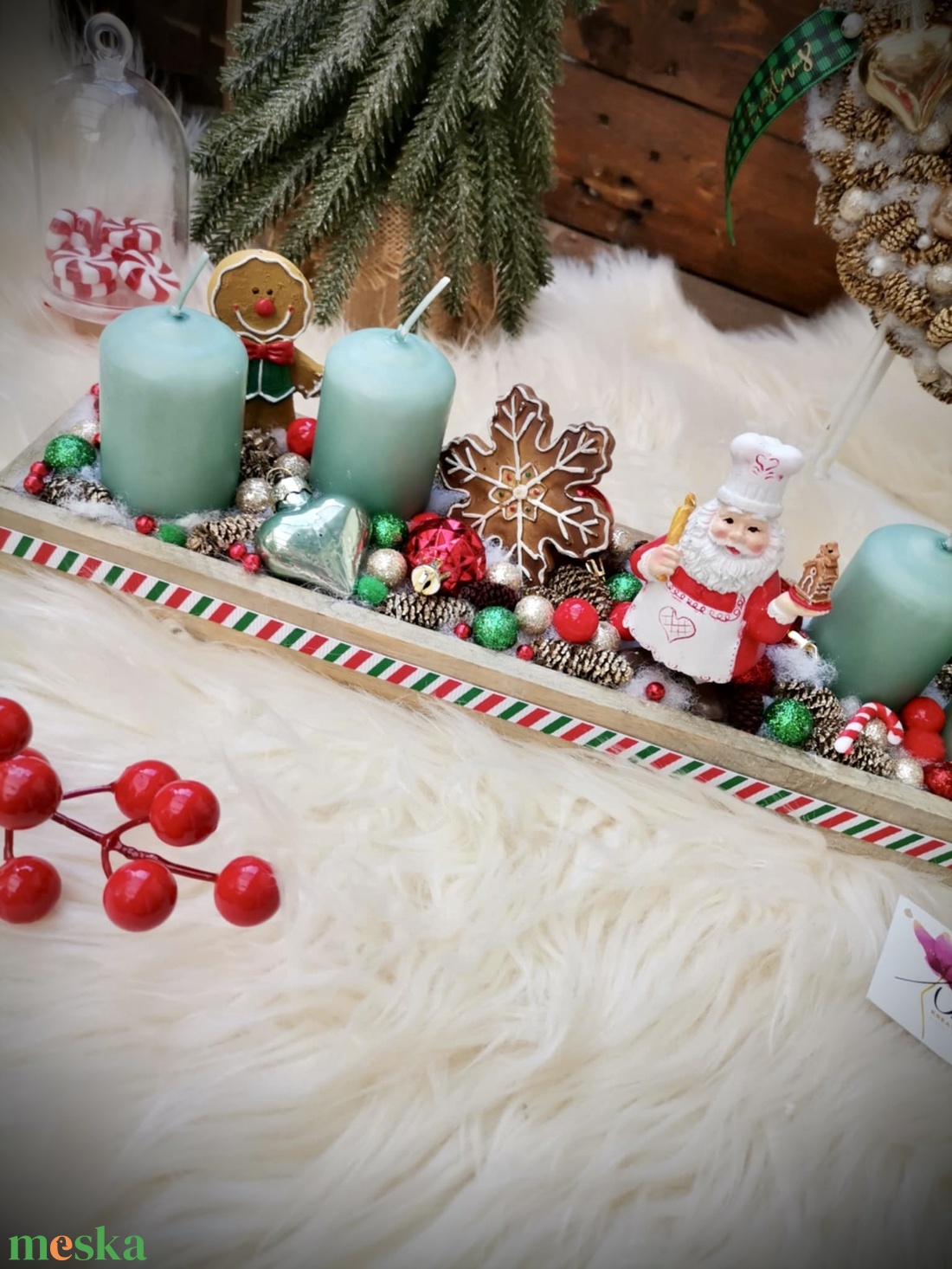 Mikulás mézeskalács adventi koszorú - karácsony - adventi díszek - adventi koszorú - Meska.hu Mikulás mézeskalács adventi koszorú - karácsony - adventi díszek - adventi koszorú - Meska.hu