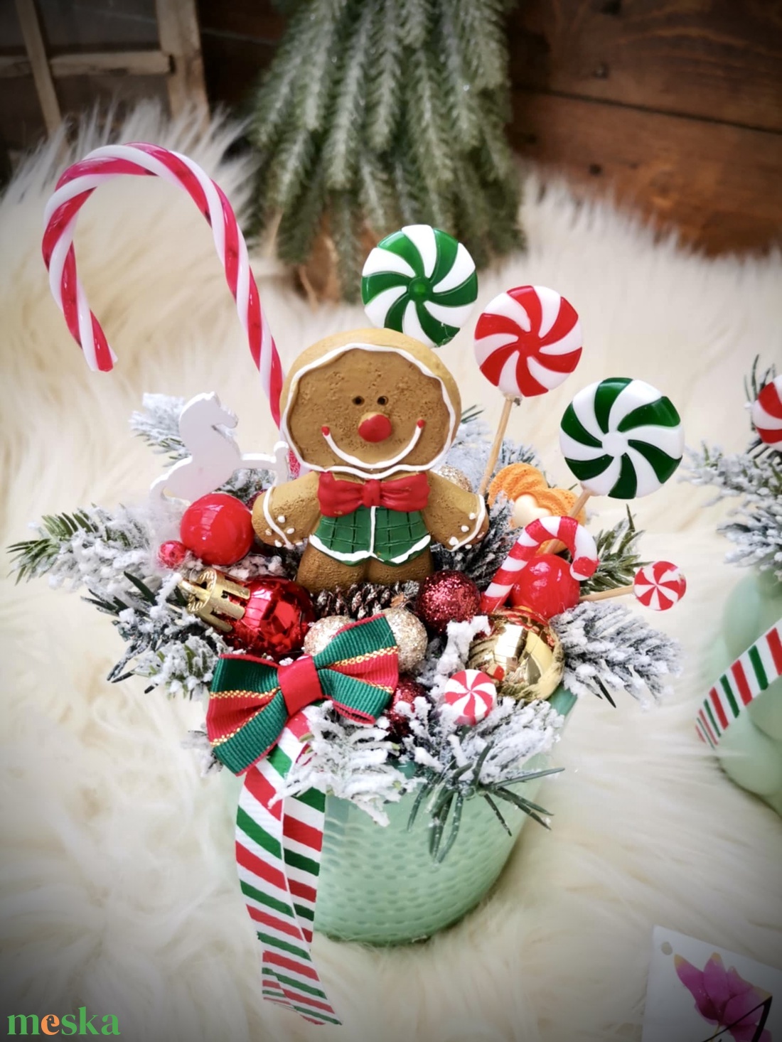 Maroknyi Mézeskalács karácsonyi asztaldísz dekoráció - karácsony - adventi díszek - adventi koszorú - Meska.hu Maroknyi Mézeskalács karácsonyi asztaldísz dekoráció - karácsony - adventi díszek - adventi koszorú - Meska.hu