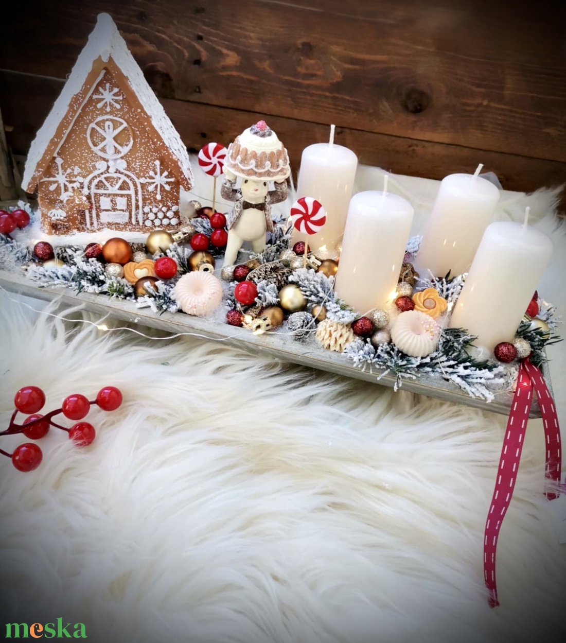 Világító mézeskalács ház adventi tál, méri egér - karácsony - adventi díszek - adventi koszorú - Meska.hu Világító mézeskalács ház adventi tál, méri egér - karácsony - adventi díszek - adventi koszorú - Meska.hu