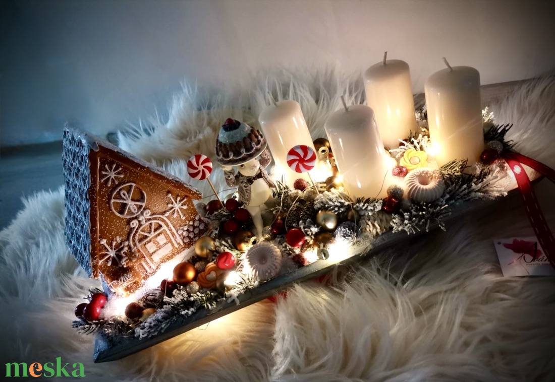 Világító mézeskalács ház adventi tál, méri egér - karácsony - adventi díszek - adventi koszorú - Meska.hu Világító mézeskalács ház adventi tál, méri egér - karácsony - adventi díszek - adventi koszorú - Meska.hu