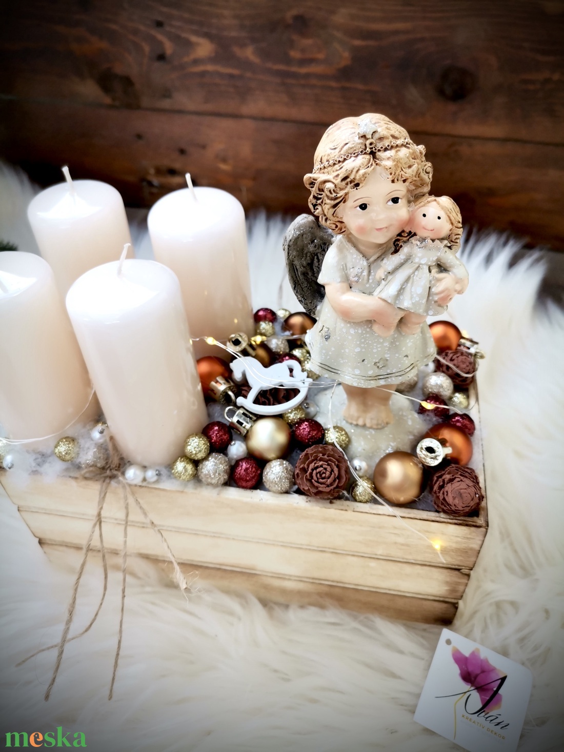 LED világítással angyal adventi dekoráció - karácsony - adventi díszek - adventi koszorú - Meska.hu LED világítással angyal adventi dekoráció - karácsony - adventi díszek - adventi koszorú - Meska.hu