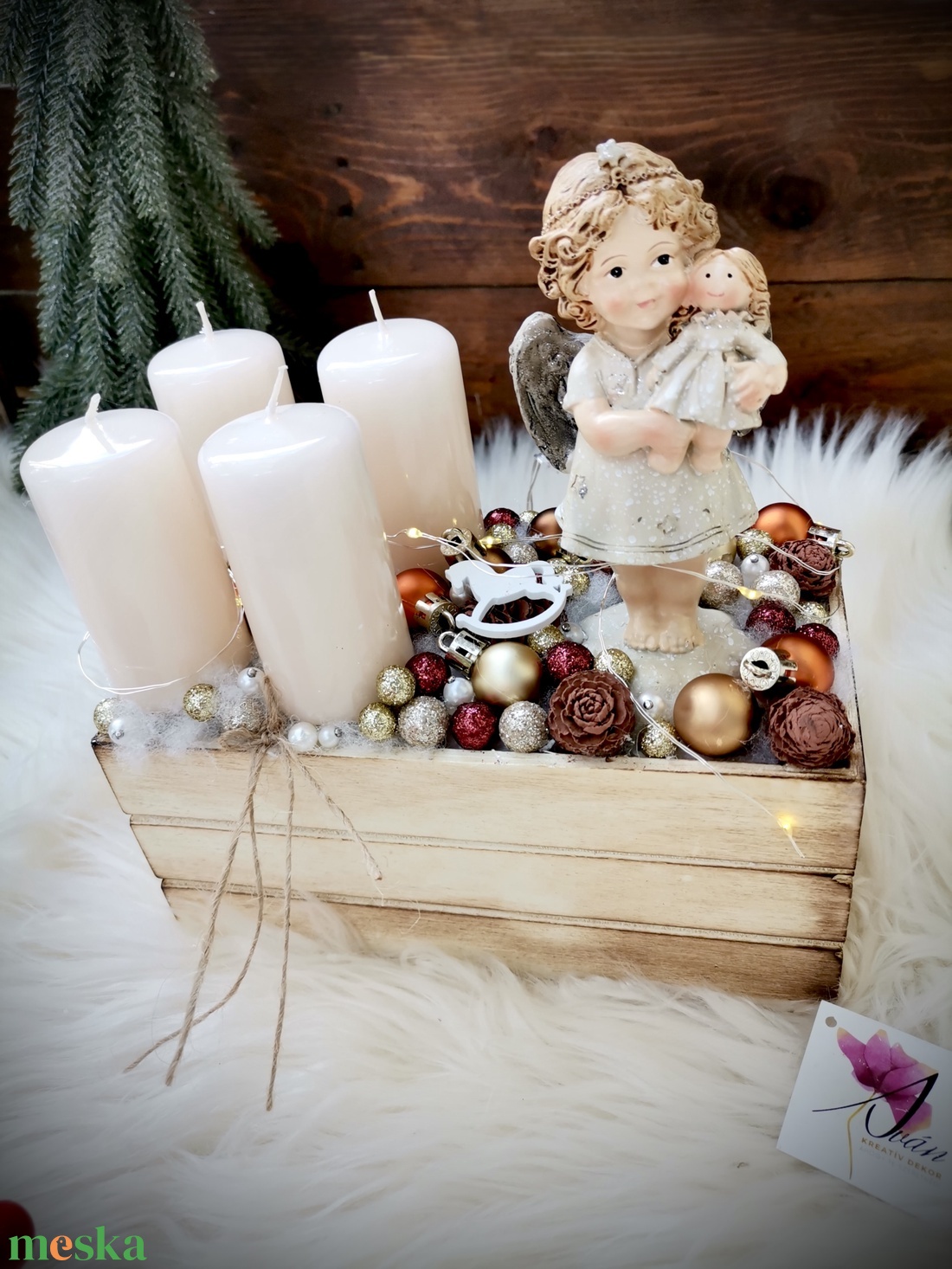 LED világítással angyal adventi dekoráció - karácsony - adventi díszek - adventi koszorú - Meska.hu LED világítással angyal adventi dekoráció - karácsony - adventi díszek - adventi koszorú - Meska.hu