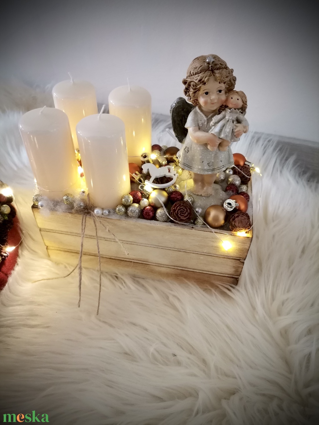 LED világítással angyal adventi dekoráció - karácsony - adventi díszek - adventi koszorú - Meska.hu LED világítással angyal adventi dekoráció - karácsony - adventi díszek - adventi koszorú - Meska.hu