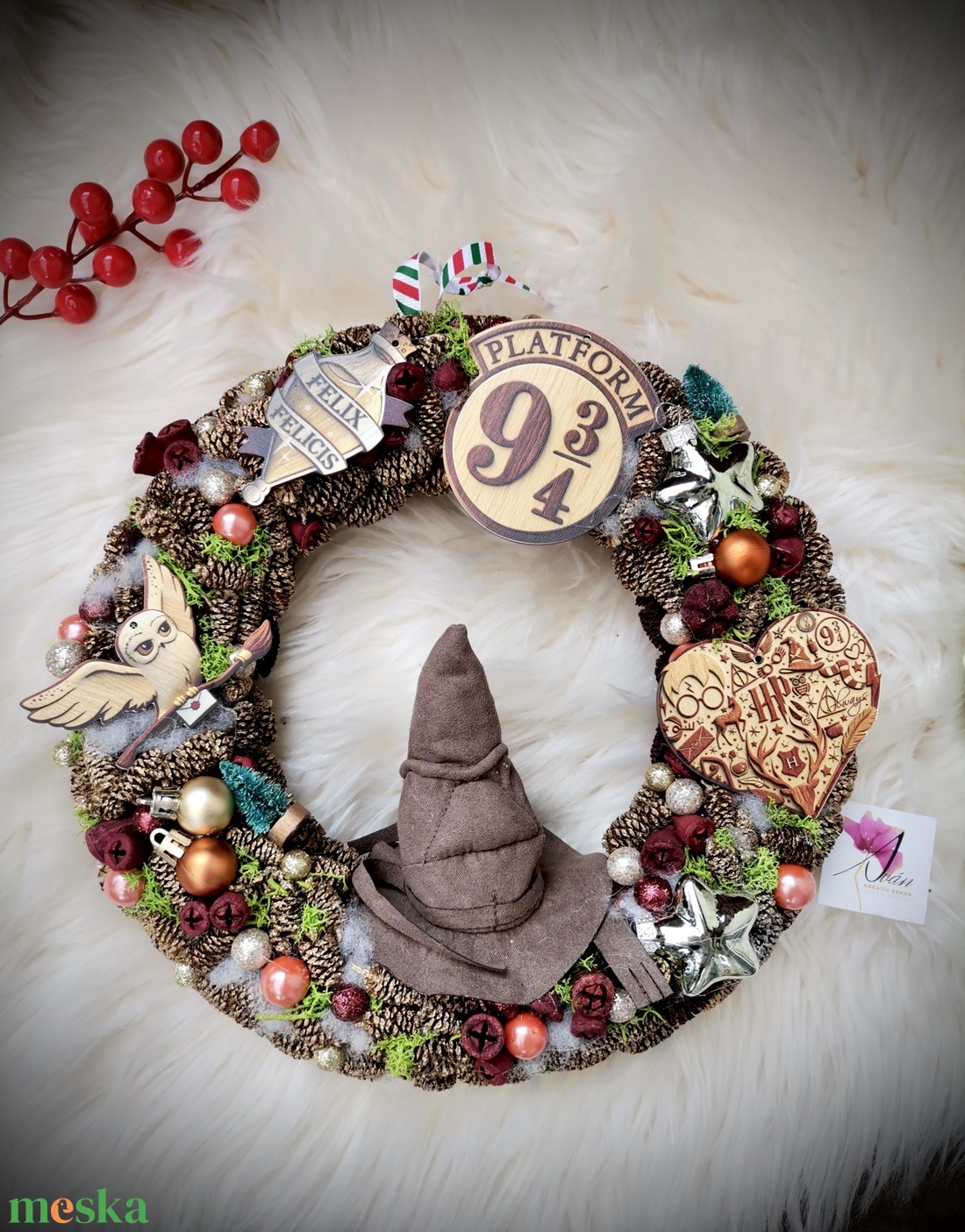 Harry Potter Ajtódísz kopogtató HP karácsonyi dísz - karácsony - karácsonyi lakásdekoráció - karácsonyi ajtódíszek - Meska.hu Harry Potter Ajtódísz kopogtató HP karácsonyi dísz - karácsony - karácsonyi lakásdekoráció - karácsonyi ajtódíszek - Meska.hu