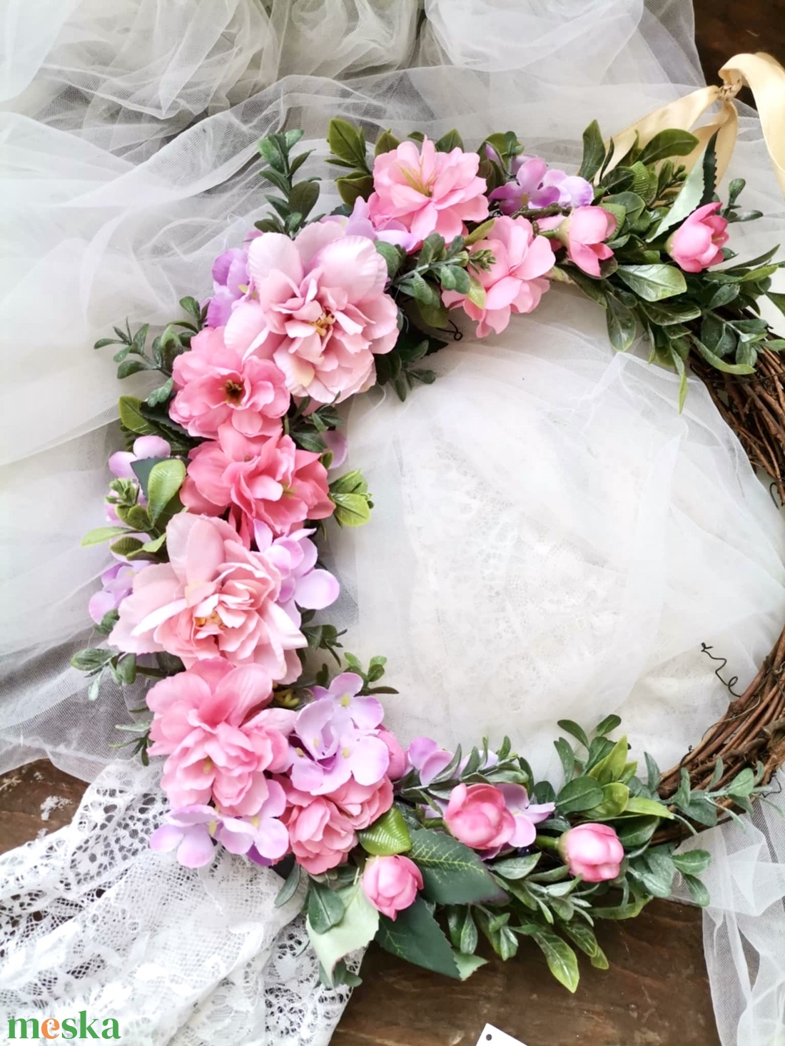 Négy évszak ajtódísz, kopogtató, tavasz, tél, mókus, vessző ajtódísz - otthon & életmód - dekoráció - ajtó- és ablak dekoráció - ajtódísz & kopogtató - Meska.hu