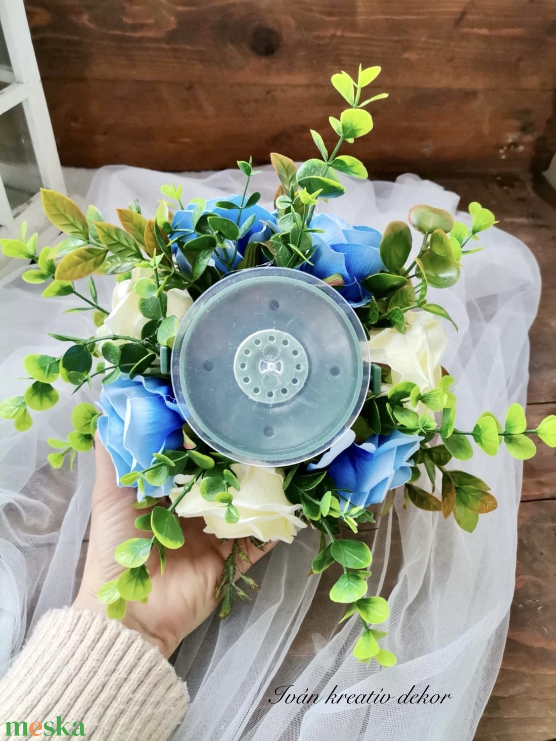 Vákuumos autódísz, autokorso, valami kék autó dísz - esküvő - dekoráció - helyszíni dekor - Meska.hu