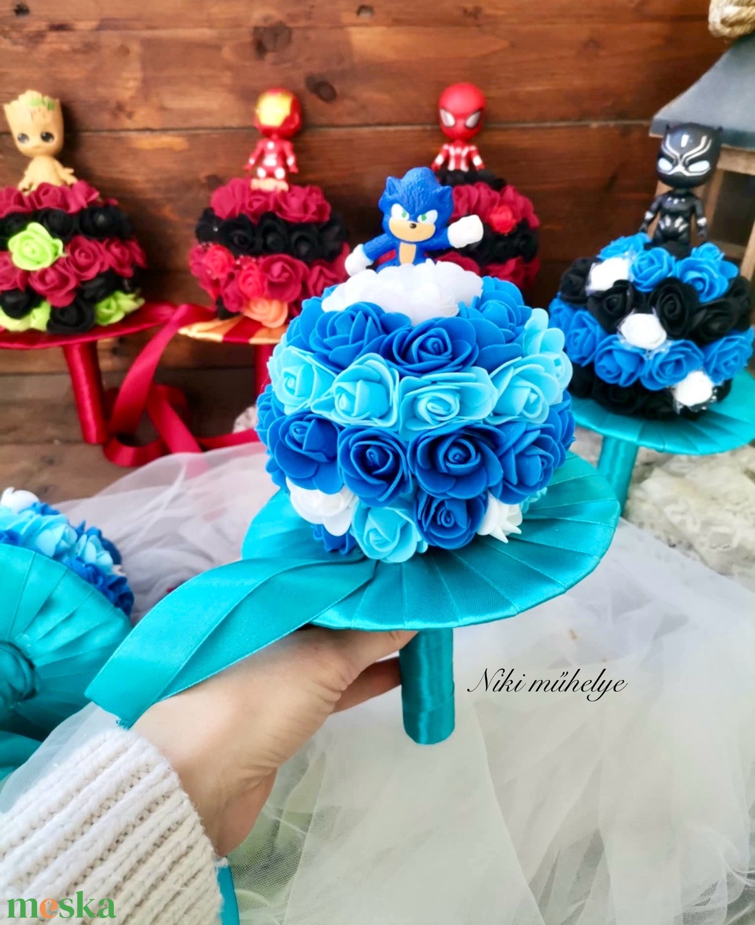 Ovis Ballagási csokor, Sonic  - otthon & életmód - virágdekoráció - virágok - virágcsokor - Meska.hu