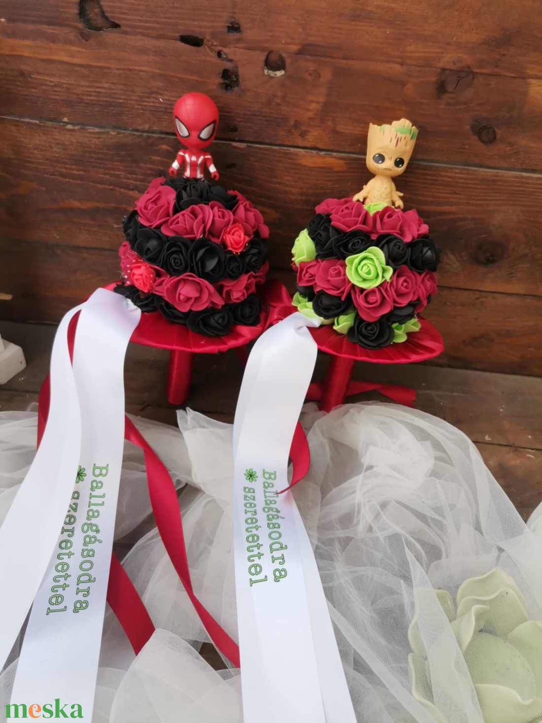 Ovis Ballagási csokor, Groot  - otthon & életmód - virágdekoráció - virágok - virágcsokor - Meska.hu