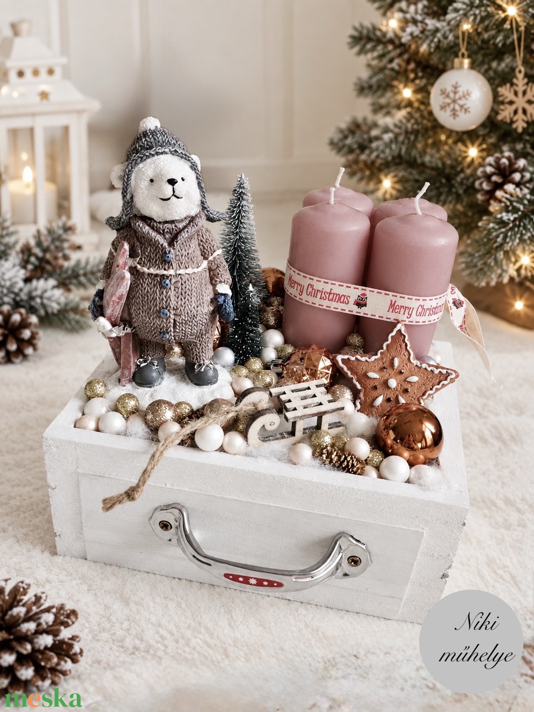 Maci, macis vintage  Fiók adventi fiók, madár adventi dísz, adventi koszorú, adventi fiók  - karácsony - adventi díszek - adventi koszorú - Meska.hu