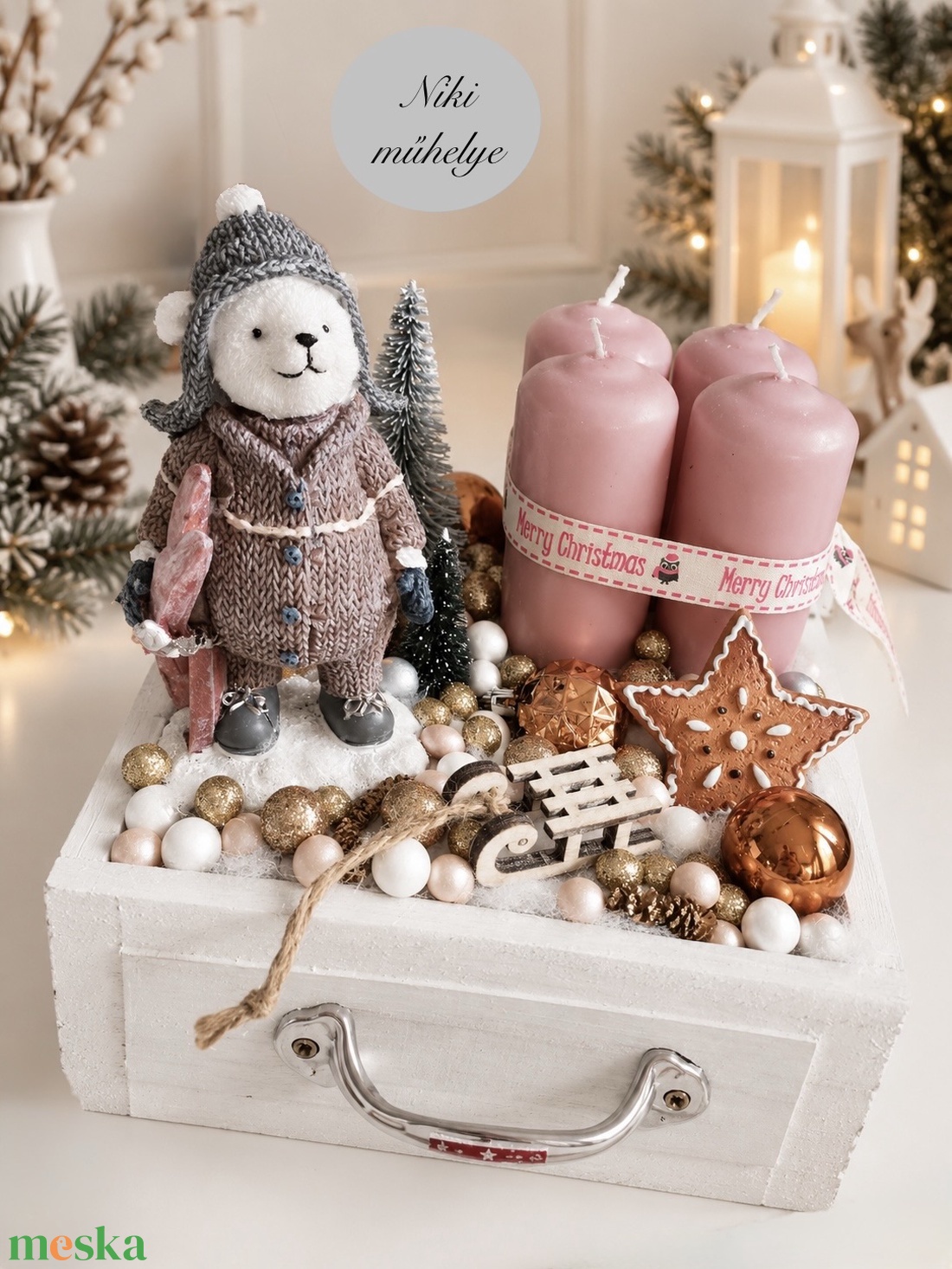 Maci, macis vintage  Fiók adventi fiók, madár adventi dísz, adventi koszorú, adventi fiók  - karácsony - adventi díszek - adventi koszorú - Meska.hu
