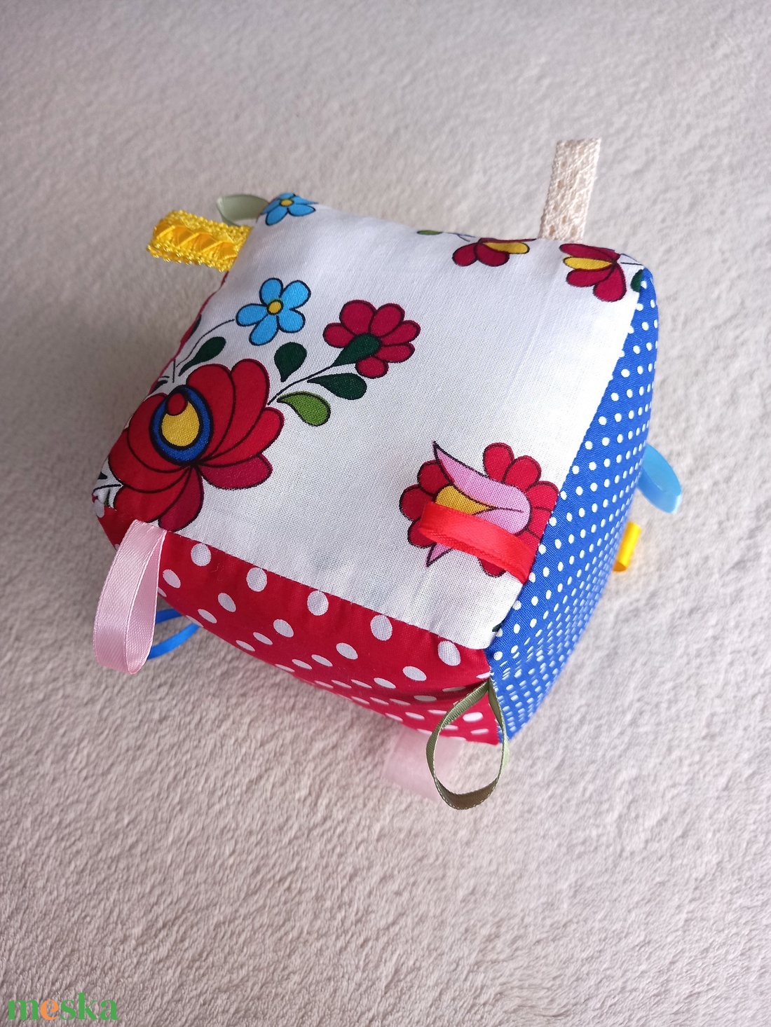 Matyó Címke kocka / Babakocka - játék & sport - Meska.hu