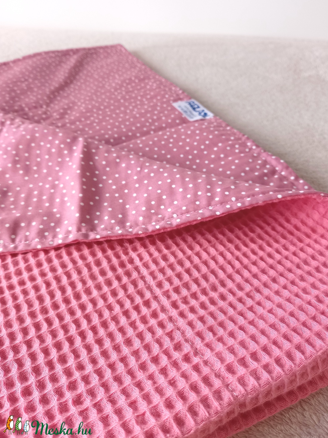 Korall Waffel Nyári takaró  - otthon & életmód - babaszoba, gyerekszoba - Meska.hu