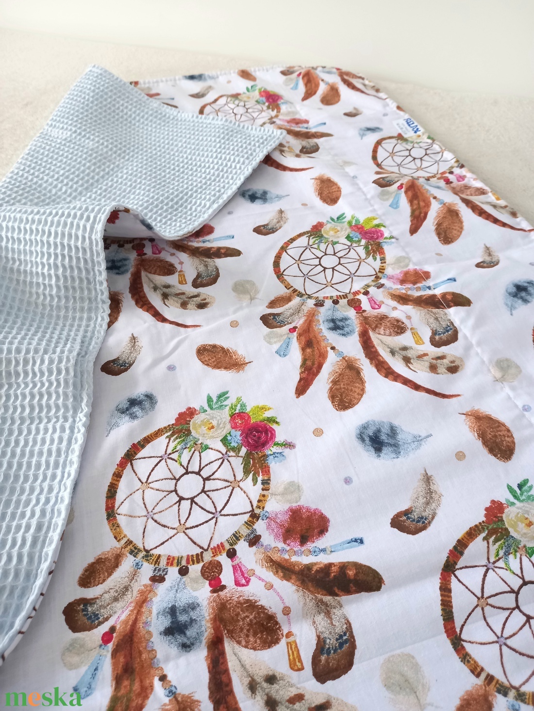 Álomfogó Waffel Nyári takaró  - baba - mama - baba ágynemű - babatakaró, gyerek pléd - Meska.hu