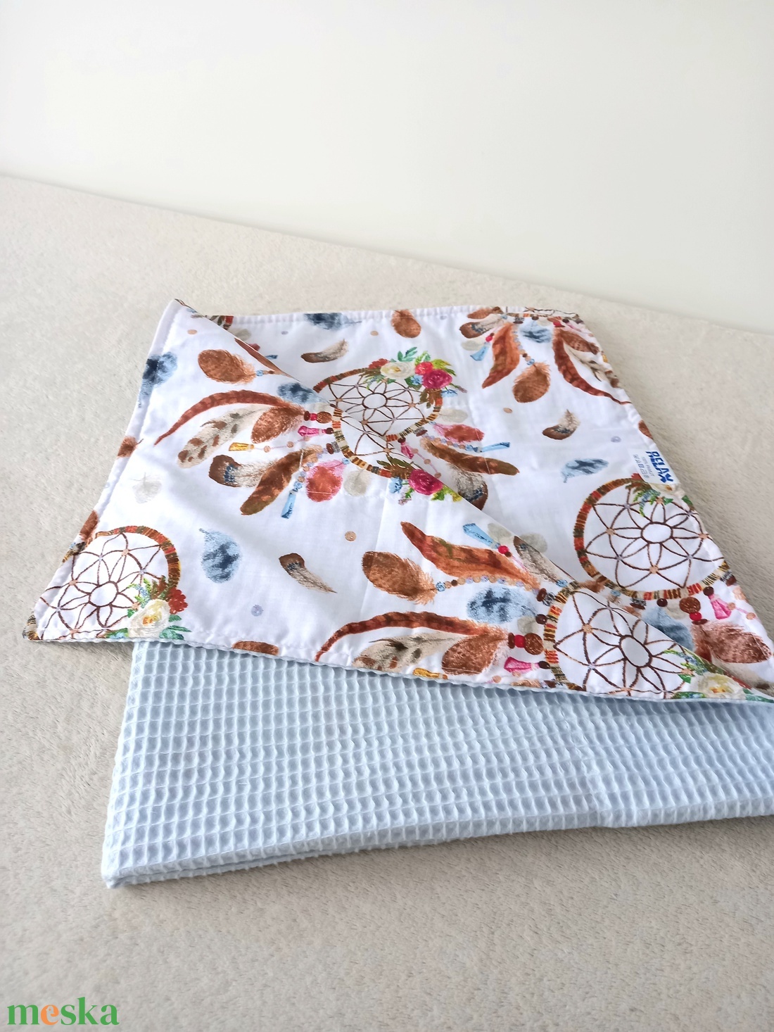 Álomfogó Waffel Nyári takaró  - baba - mama - baba ágynemű - babatakaró, gyerek pléd - Meska.hu