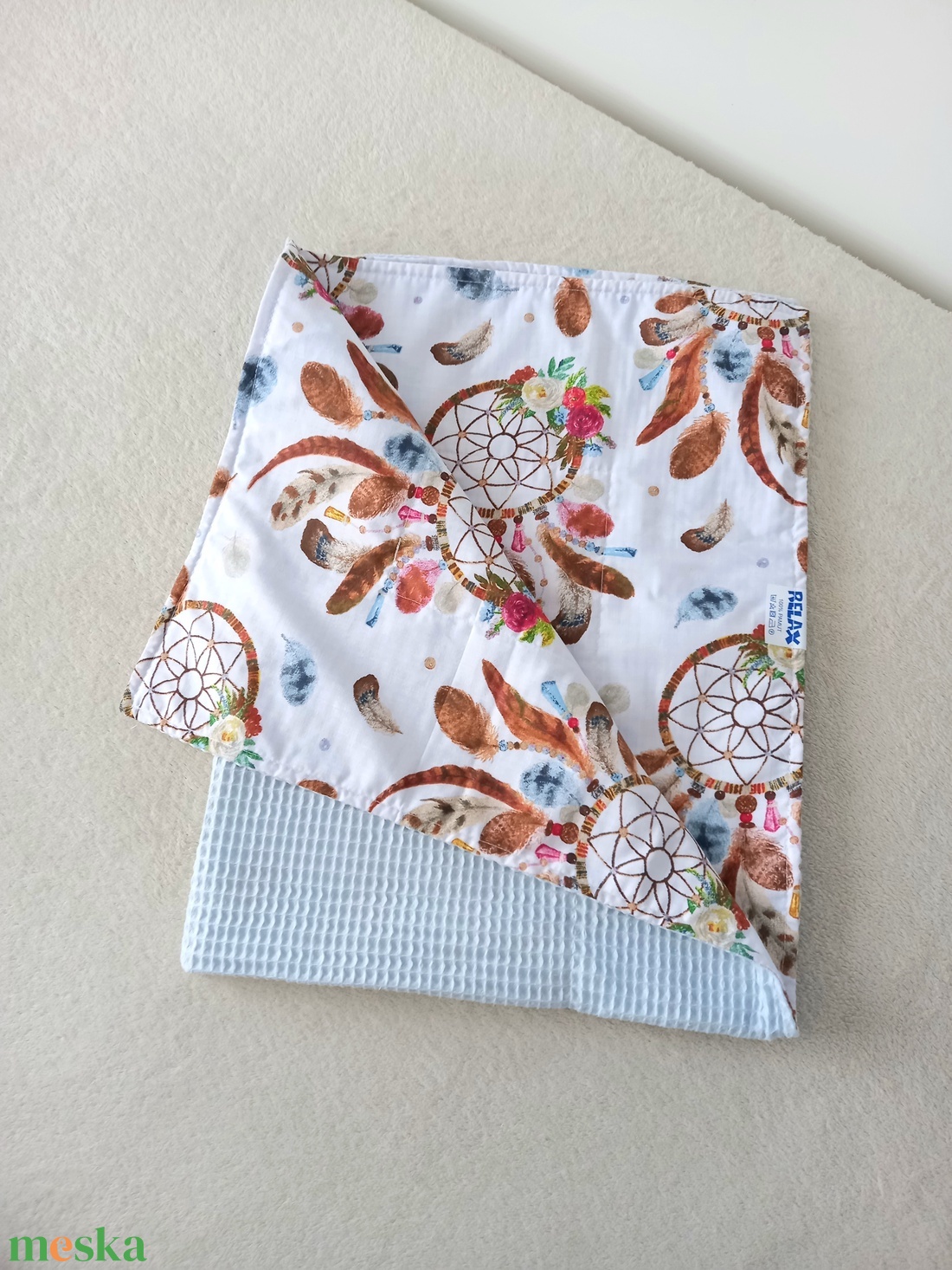 Álomfogó Waffel Nyári takaró  - baba - mama - baba ágynemű - babatakaró, gyerek pléd - Meska.hu