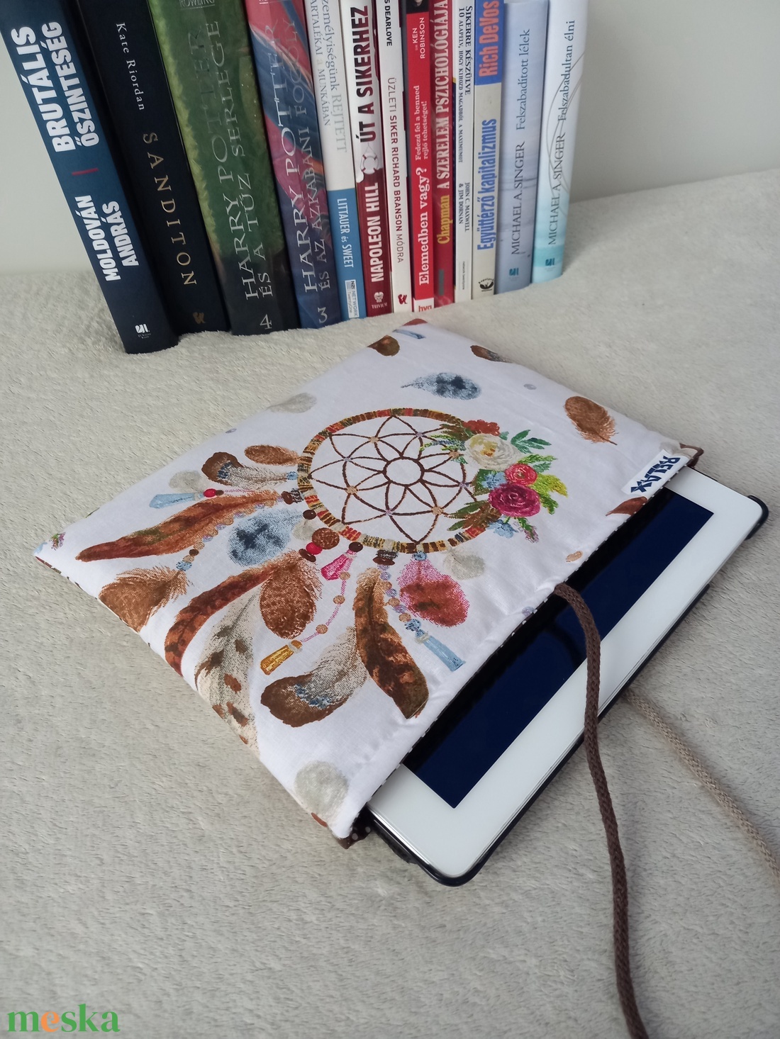 Álomfogó könyvtok, tablet tartó - könyv & zene - könyvtok - Meska.hu Álomfogó könyvtok, tablet tartó - könyv & zene - könyvtok - Meska.hu