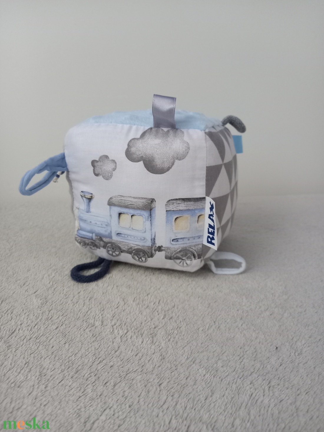 Si-hu-hu Minky Címke kocka / Babakocka - játék & sport - 3 éves kor alattiaknak - babakocka - Meska.hu