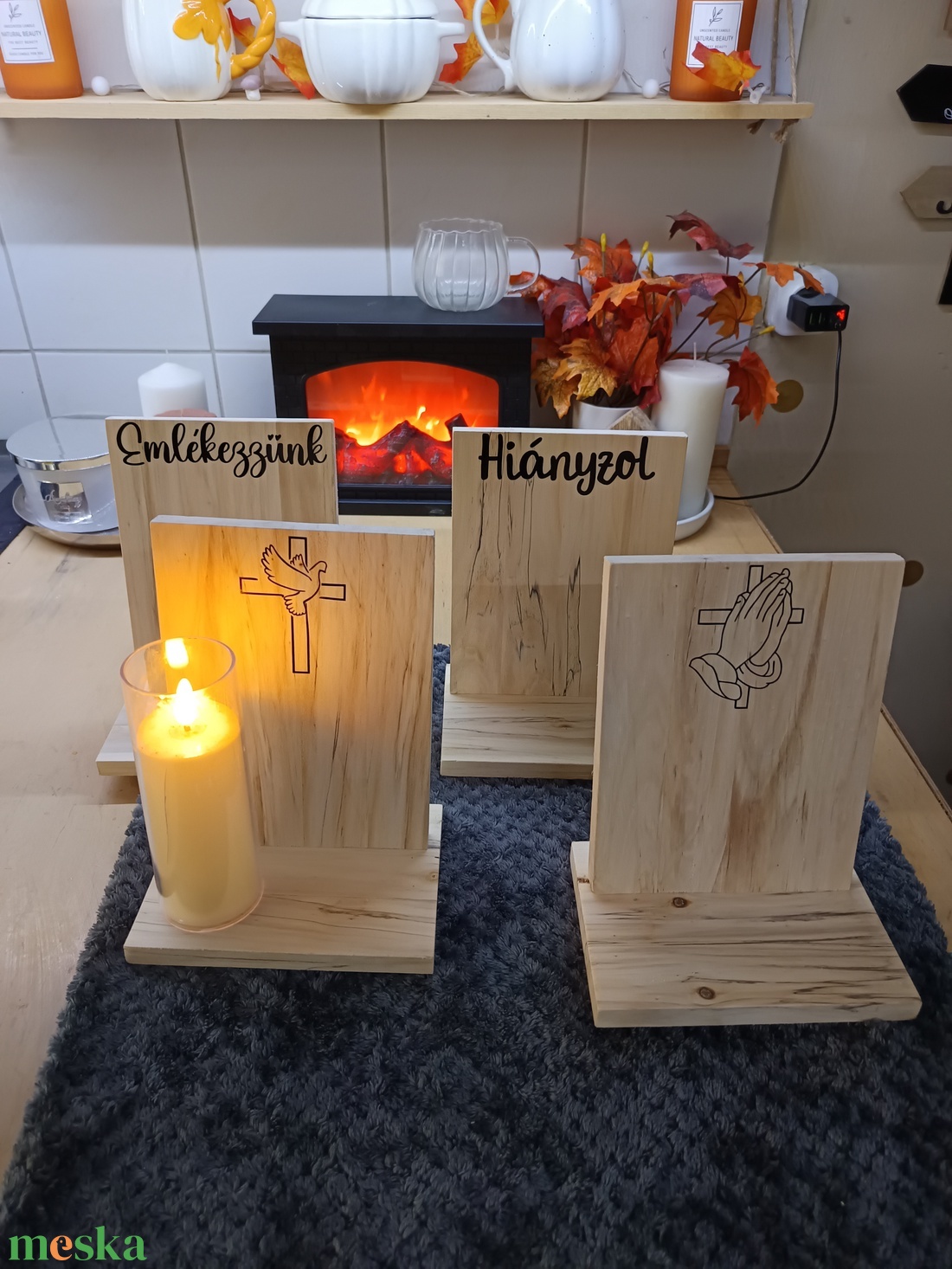 Fa tábla  - otthon & életmód - vallás - temetkezési tárgy - Meska.hu