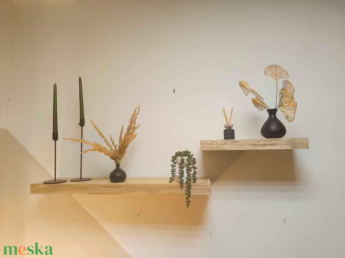 Tölgyfa lengőpolc.  - otthon & életmód - bútor - polc - Meska.hu