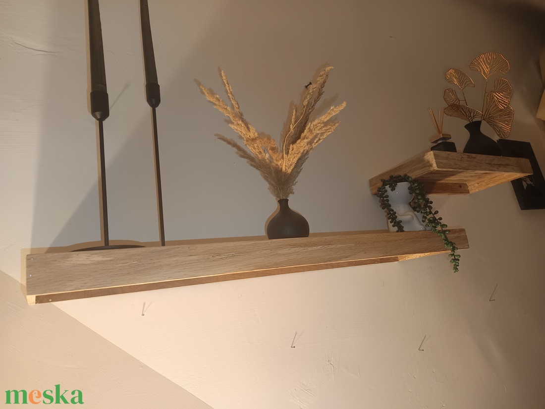 Tölgyfa lengőpolc.  - otthon & életmód - bútor - polc - Meska.hu